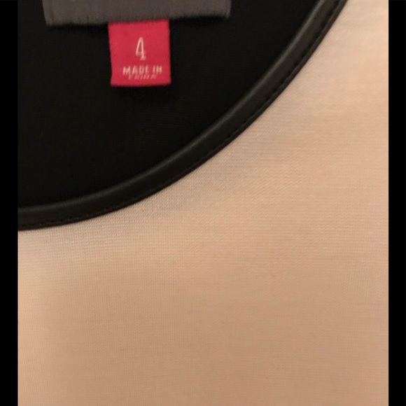 EUC CLASSY CATHERINE MALANDRINO CREAM/BLK DRESS. - Picture 4 of 5